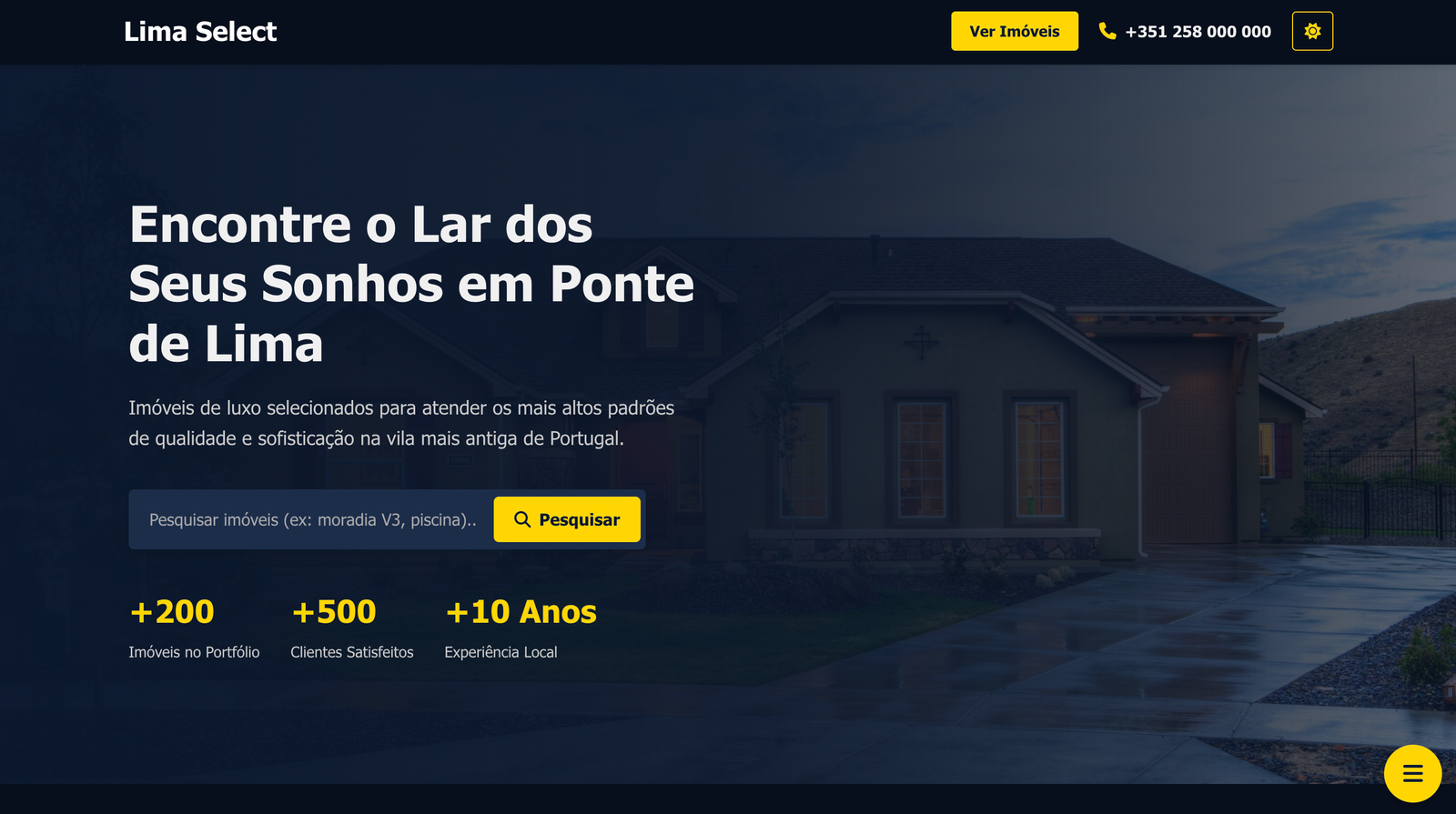 Template de Website para Agencia Imobiliária